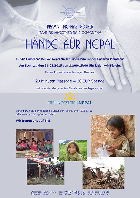 Hände für Nepal
