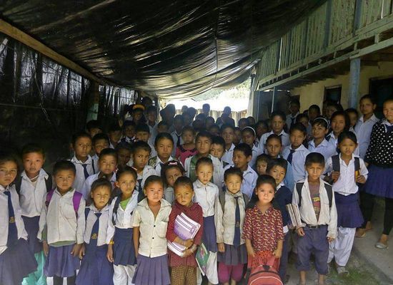 Nepal Karthali Schule Provisorium 